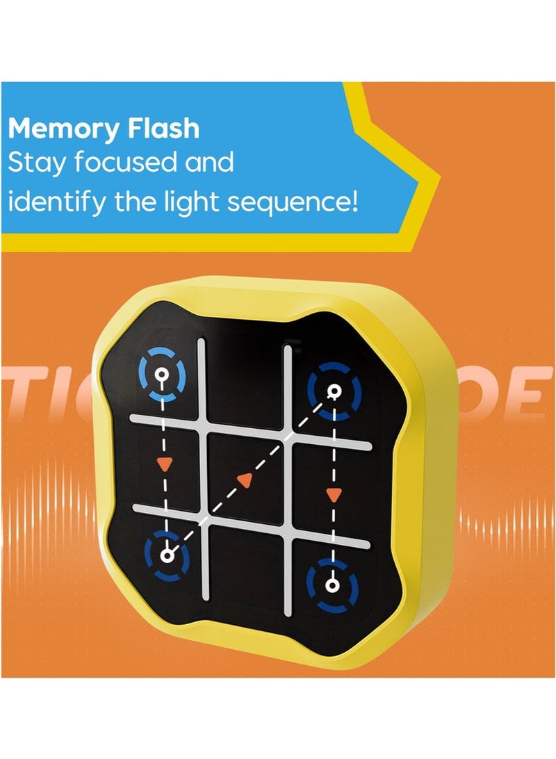 Tic Tac Toe Bolt Board Game, 3-in-1 Portable Travel Handheld Puzzle Game Console for Memory Growth, Fidget Toys Brain Games for Kids and Adults, Birthday Gifts Family Game Night for All Ages - Image 5