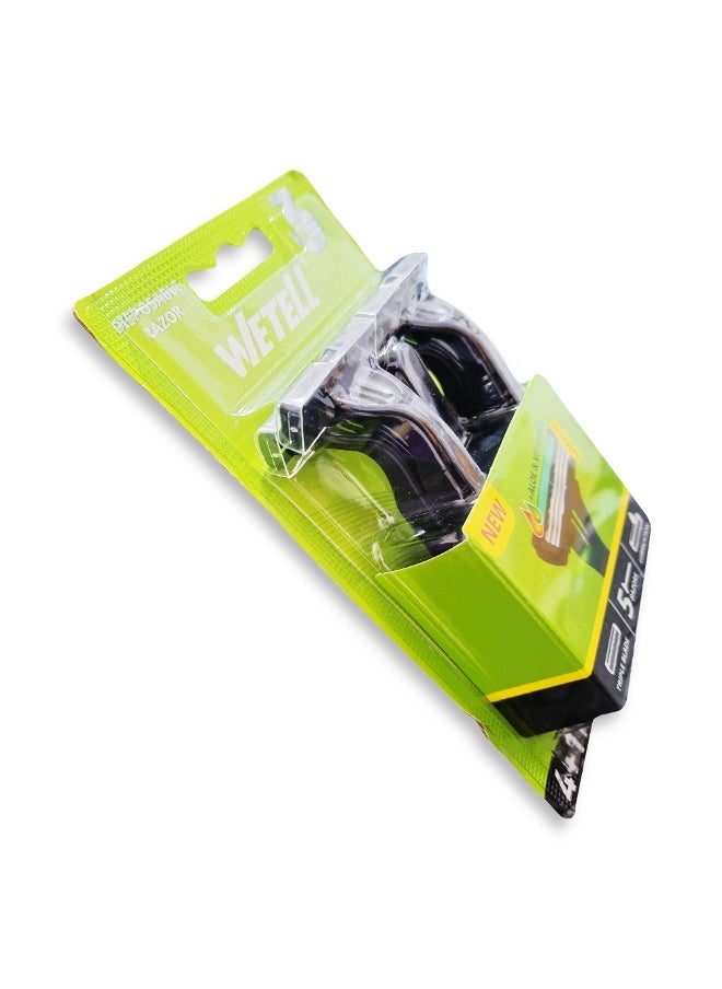 Men's 3-blade razor with a back edge for definition, a pivoting head for easier shaving and fewer cuts on the curves of the face, a soothing lubricating strip and a comfortable, non-slip handle for a smooth, close shave that lasts.