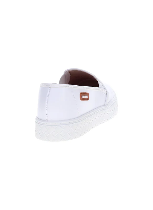 Moleca  Moleca Ladies Closed/Flat Shoes White | Made In Brazil for Women | Best Price UAE