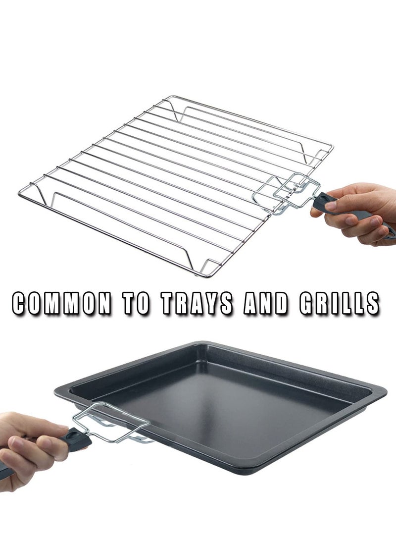 Generic - Multi-Functional Oven Tray Extractor Tool，Air Fryer Tray & Grill Extractor, Heat-Resistant Handles, Swiftly Remove Trays and Grills from Convection Toaster Oven - Image 1