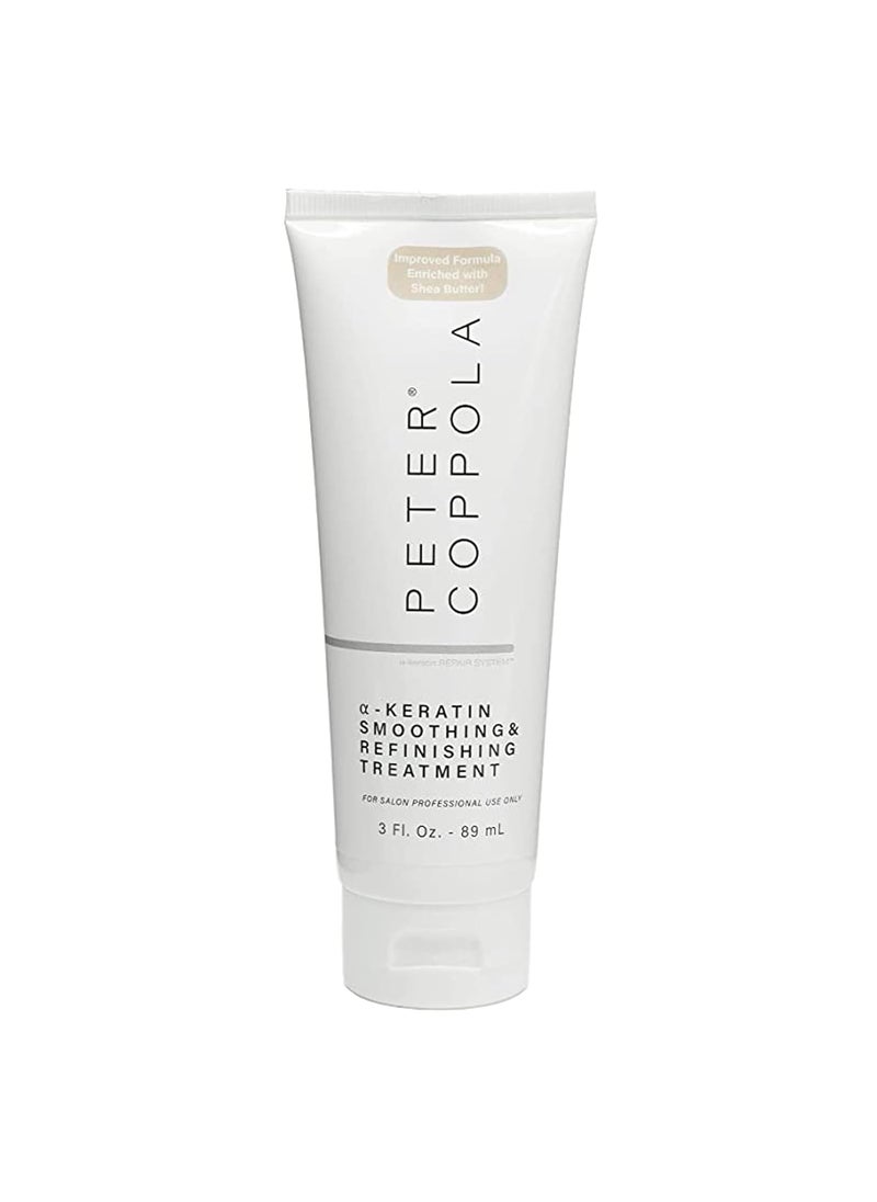 Peter Coppola PETER COPPOLA a-Keratin Smoothing And Refinishing Treatment - Semi-Permanent Keratin Hair Treatment Smoothes, Nourishes, And Repairs the Hair - Formaldehyde-Free, Aldehyde-Free (3 Ounce) 