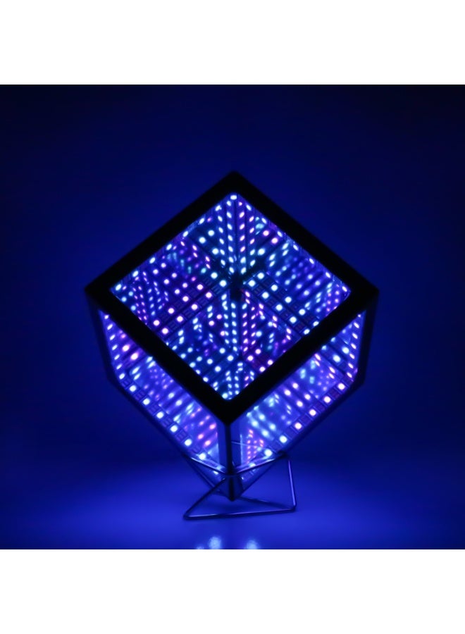 Infinity Hyper Cube LED Light LED Controller with Stand, Controller & Sound & App Reactive Table Lamp - Cool & Creative Multicolor Decorative Mirror Art Desk Night Light - Image 1