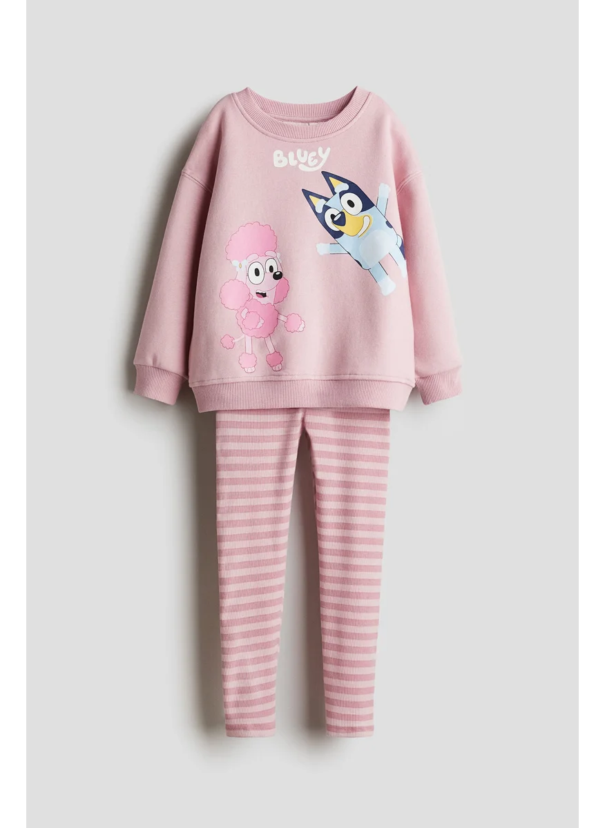H&M 2-Piece Top And Leggings Set