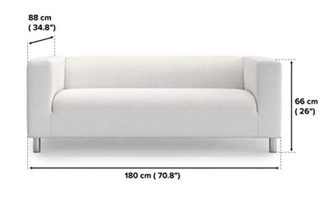 TLYESD Klippan Loveseat Cover Replacement for IKEA Klippan Couch Cover, Klippan Sofa Cover, Klippan Cover Only!(Navy Blue) - Image 2