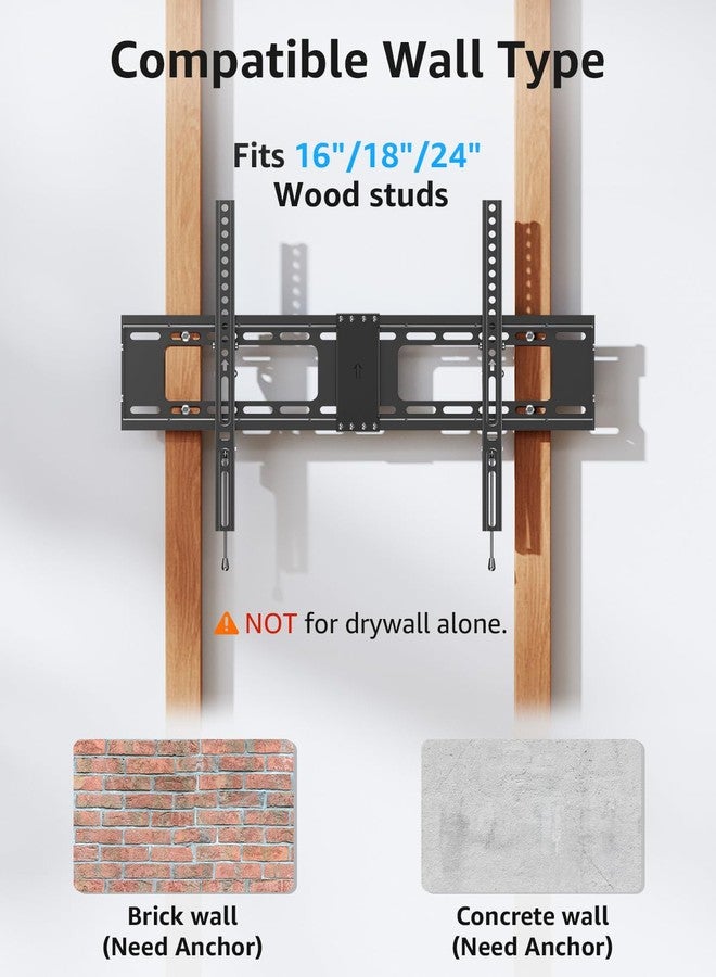MOUNTUP TV Wall Mount Tilting TV Mount Bracket for Most 37-82 Inch Flat Screen/Curved Low Profile Wall Mount Saving Space Max VESA 600x400mm Hold up to 132 lbs Fit 16" 18" 24" Stud - Image 5