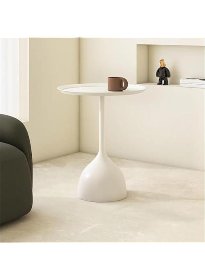 هوكور اريكة كريمية مع عدد قليل من طاولات القهوة المتنقلة، شرفة صغيرة، طاولة من الحديد المطاوع، زاوية فاخرة خفيفة، عدة طاولات جانبية مبتكرة - Image 1