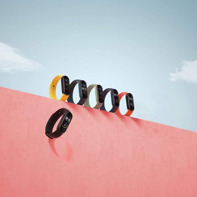Xiaomi Band 5 Smart Fitness Bracelet Heart Rate Monitor,Sports Waterproof Wristband,2020 Latest Bluetooth 5.0 Color AMOLED Screen, Black,Mi band 5,black, 1.1" (Renewed) - Image 2