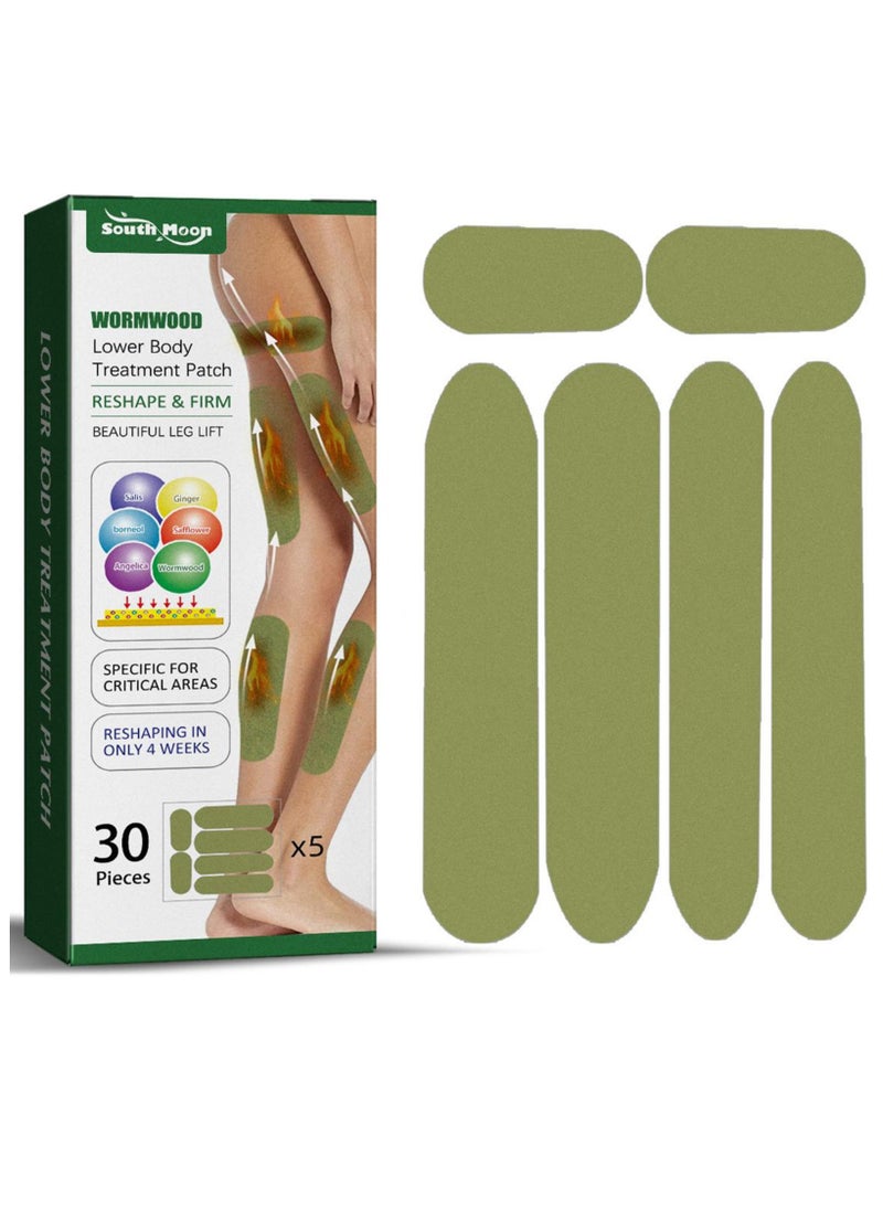 SOUTH MOON Cellulite Reduction Patches,Shaping Beautiful Legs Tightening Leg Muscle Lifting Patch Wormwood Leg Stickers  - Image 1