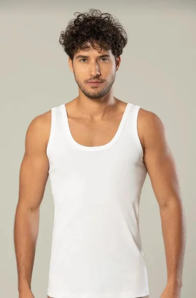 اردم 1110 Men's Rib Suspender Undershirt 6 Pieces