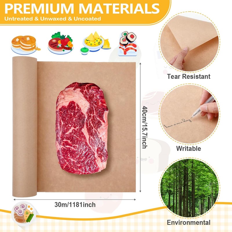 Widecook 270 قطعة ملحقات لوح اللحوم الجاهزة مجموعة سكاكين دهن الجبن والزبدة، لفة ورق الجزار، ملقط تقديم، شوكات، ملاعق، أطباق غمس، غموس، أعواد كوكتيل للحفلات، الزفاف، عيد الميلاد (فضي) - Image 3
