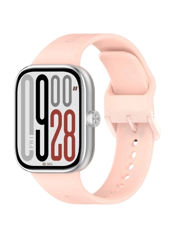 Fashion Soft Silicone WatchBand For Xiaomi Redmi Watch 4/5 Smartwatch Wristband  Strap Sport belt Bracelet (Pink) - Image 1