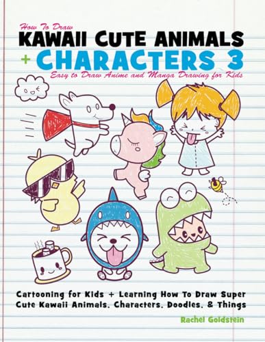 How To Draw Kawaii Cute Animals Characters 3 Easy To Draw Anime And Manga Drawing For Kids Carto