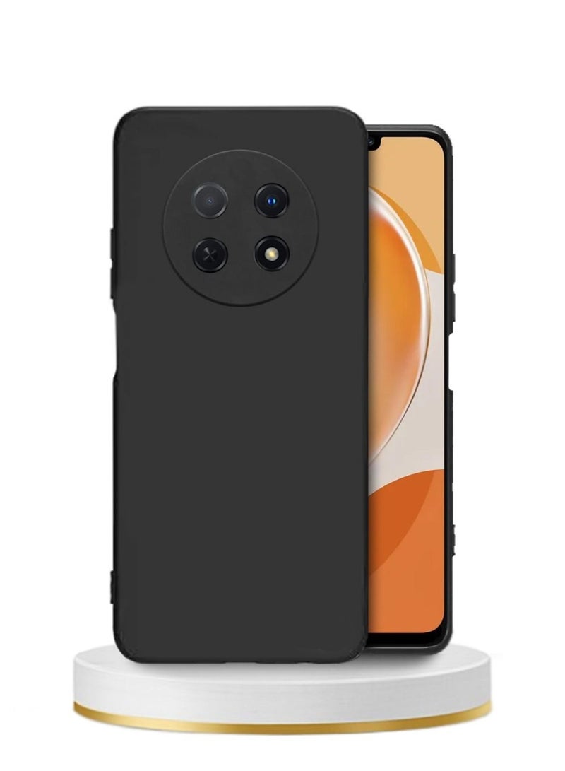 Techie Ultra Thin Liquid Layer Silicone TPU Camera Lens Protection Back Cover Case for Huawei Nova Y91 - Image 1