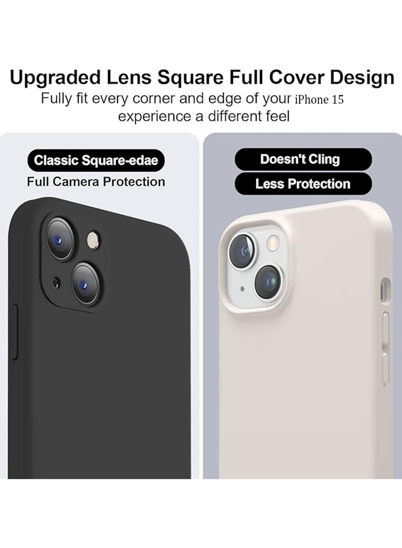 iPhone 15 Case, Upgraded Premium Silicone Back Cover, [Camera Protection] [Soft Anti-Scratch Microfiber Lining] Shockproof Phone Cover Lightweight, Smooth Finish - Image 3