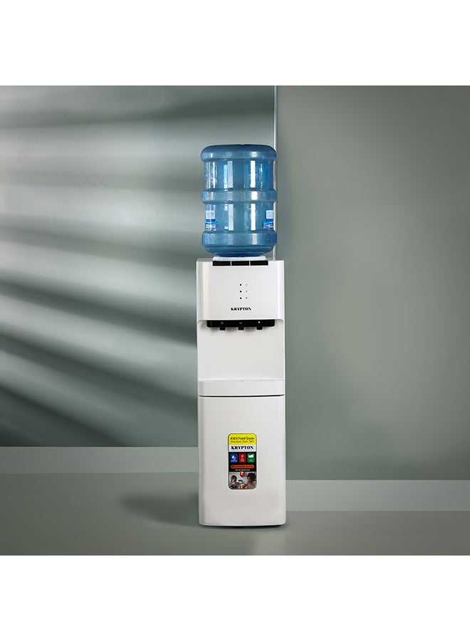 KRYPTON 3 Taps Water Dispenser with Cabinet |  Hot , Normal and  Cold water supply KNWD6076 White - Image 5