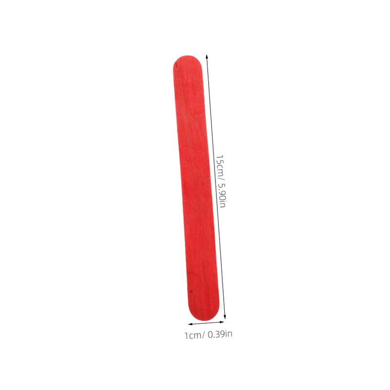 Wooden Popsicle Sticks 100pcs Smooth Craft Sticks For DIY Art Projects And Ice Cream - Image 3