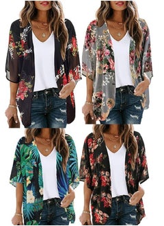 Loquat Women's Sun Protection Blouse Print Cardigan  - Image 2