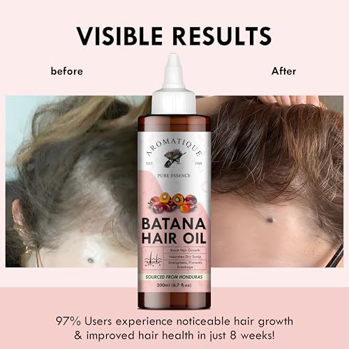 Aromatique Batana Oil Enriched with Rosemary, Argan, Onion & Castor Oil | Herbal Blend for Hair Nourishment, Shine & Strength | 200ml - Image 4
