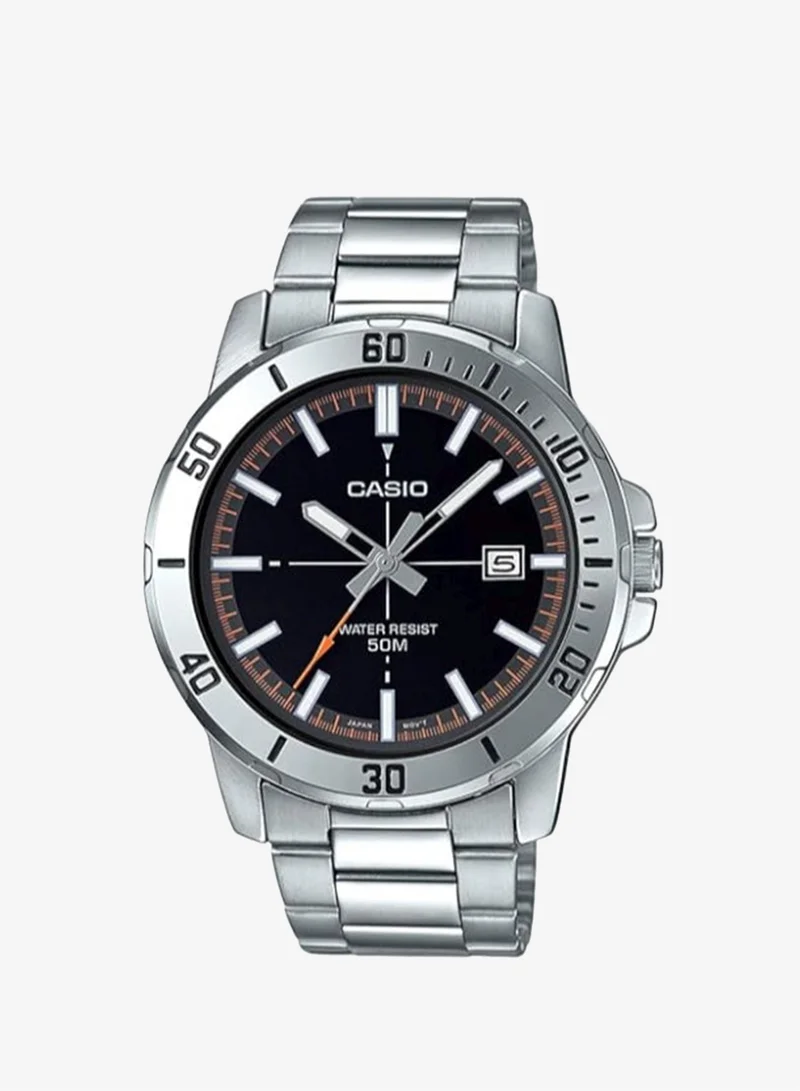 كاسيو Men's Stainless Steel Analog Watch MTP-VD01D-1E2VUDF - 43 mm