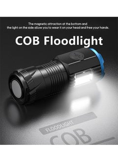 SMILING SHARK Rechargeable Flashlights High Lumens, Powerful Tactical Flashlights, 5 Modes LED Flashlight Adjustable, Waterproof Flashlight for Emergencies Camping Hiking  - Image 4