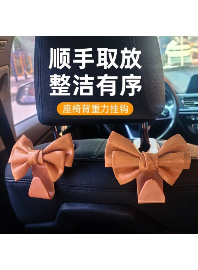 Car interior multifunctional rear hook creative interior female hook car hook car invisible seat back storage - Image 1
