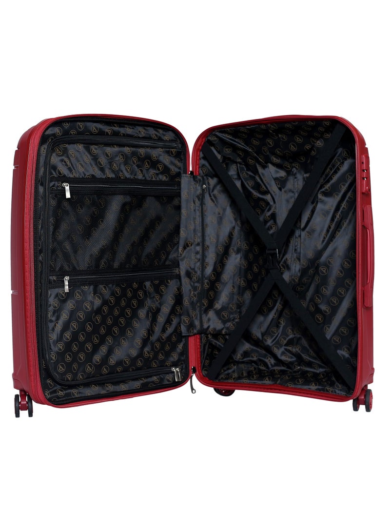 ROWER Travelling Suitcase Hard Shell Lightweight Luggage-Hard Sided with Spinner Wheels & 3 Digit Number Lock-Set of 3 Trolley Bags and 1 cosmetic bag (20/24/28/14 Inches) - Image 5