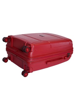 ROWER Travelling Suitcase Hard Shell Lightweight Luggage-Hard Sided with Spinner Wheels & 3 Digit Number Lock-Set of 3 Trolley Bags and 1 cosmetic bag (20/24/28/14 Inches)  - Image 3