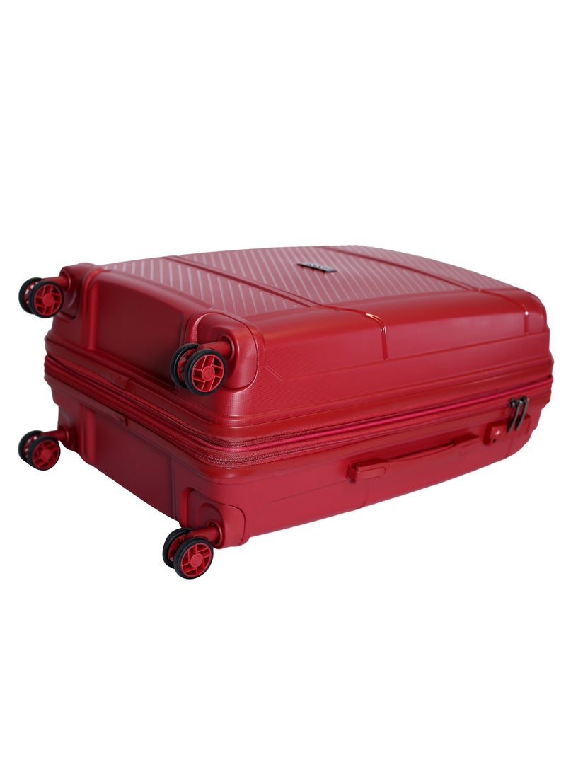 ROWER Travelling Suitcase Hard Shell Lightweight Luggage-Hard Sided with Spinner Wheels & 3 Digit Number Lock-Set of 3 Trolley Bags and 1 cosmetic bag (20/24/28/14 Inches) - Image 3