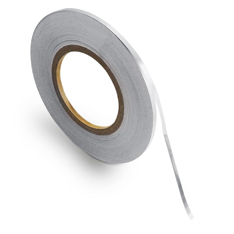 CREON Tape Tile Gap Foil Line Tape – 5CM x 50M Self-Adhesive Seam Sticker for Wall, Cabinet, Kitchen, Floor – Waterproof, Decorative, Peel & Stick Mirror Finish (Silver) - Image 1