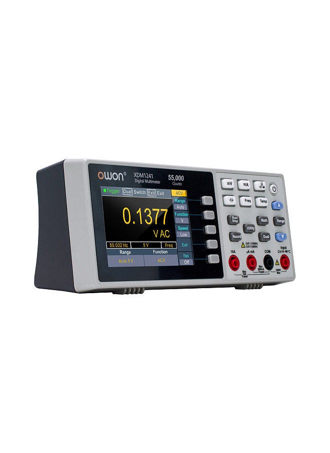 Owon - Owon XDM1241 Mini Desktop Digital Multimeter Rechargeable 55,000 Counts High Accuracy True RMS Universal Meter with 3.5-inch TFT LCD Screen - Image 1