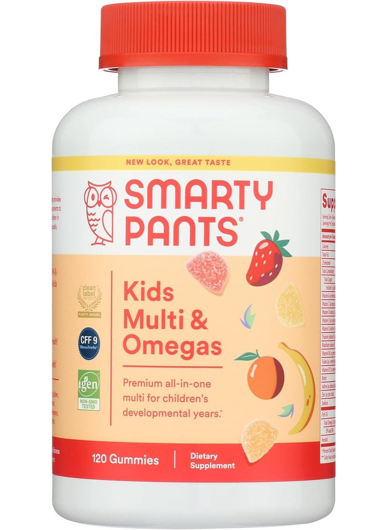 SmartyPants Kids Multi & Omegas 120 Gummies - Image 1