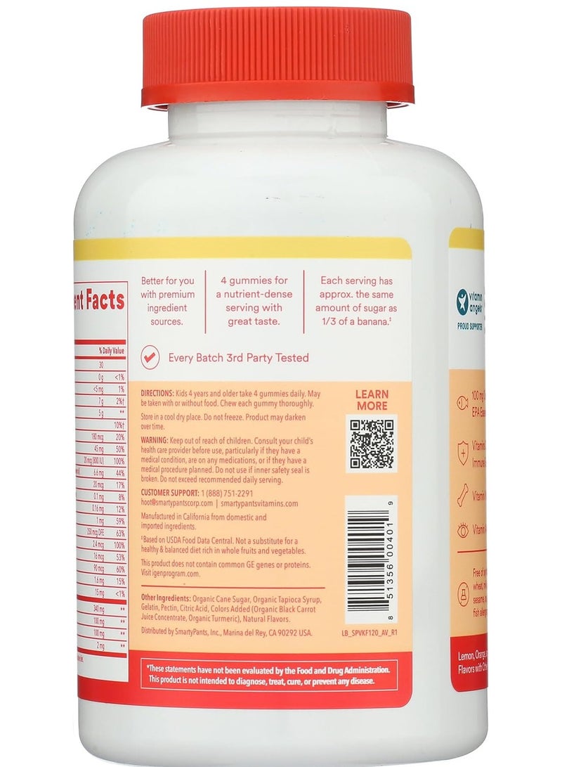 SmartyPants Kids Multi & Omegas 120 Gummies - Image 4
