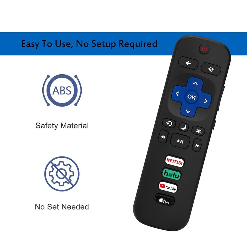 LOTEKOO Universal Remote Control for Roku TV, Replacement for TCL/Hisense/Sharp/Philips/Onn/Element/Insignia, etc R0KU TVs (Not for RokuStick and RokuBox) - Image 4