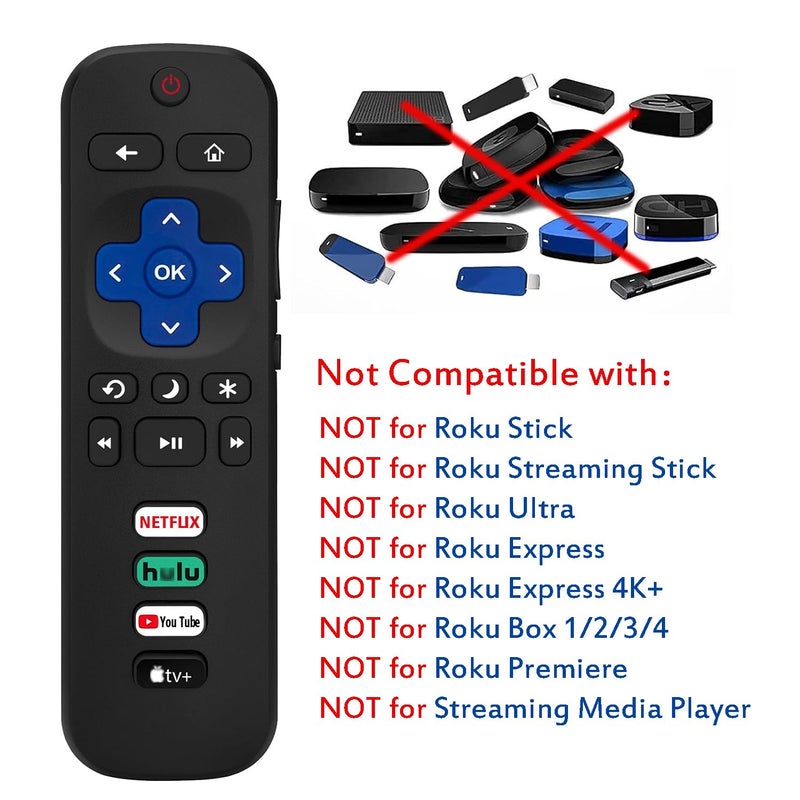 LOTEKOO Universal Remote Control for Roku TV, Replacement for TCL/Hisense/Sharp/Philips/Onn/Element/Insignia, etc R0KU TVs (Not for RokuStick and RokuBox) - Image 3