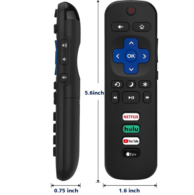 LOTEKOO Universal Remote Control for Roku TV, Replacement for TCL/Hisense/Sharp/Philips/Onn/Element/Insignia, etc R0KU TVs (Not for RokuStick and RokuBox) - Image 5