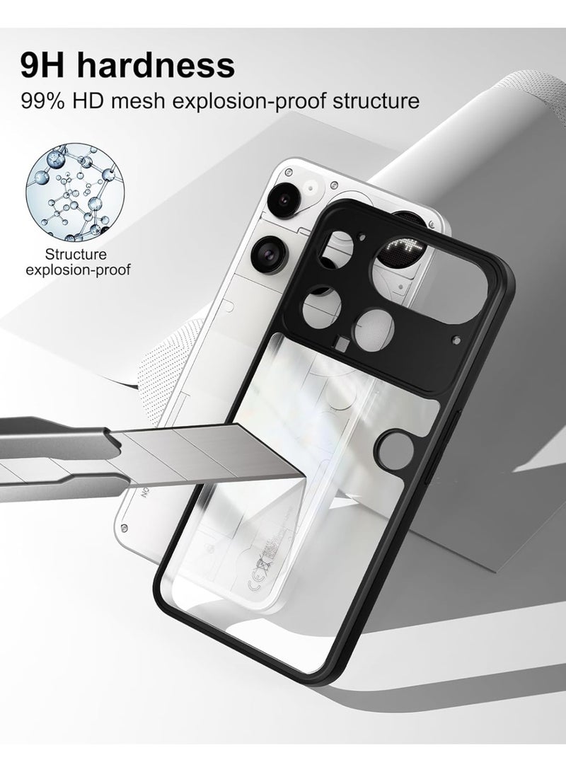 جراب لهاتف Nothing Phone 3، جراب خلفي صلب شفاف مقاوم للصدمات ومضاد للاصفرار، حماية 360 درجة، جراب خلفي شفاف من مادة TPU لهاتف Nothing Phone 3 - Image 3