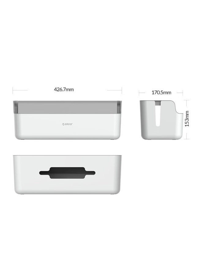 Orico Power Strip Storage Box, Socket Organizer, Multifunctional Cable Management Box, Multi-outlet Power Strip Cable Organizer, Flame-retardant Protective Box For Wiring Harnesses - Image 2