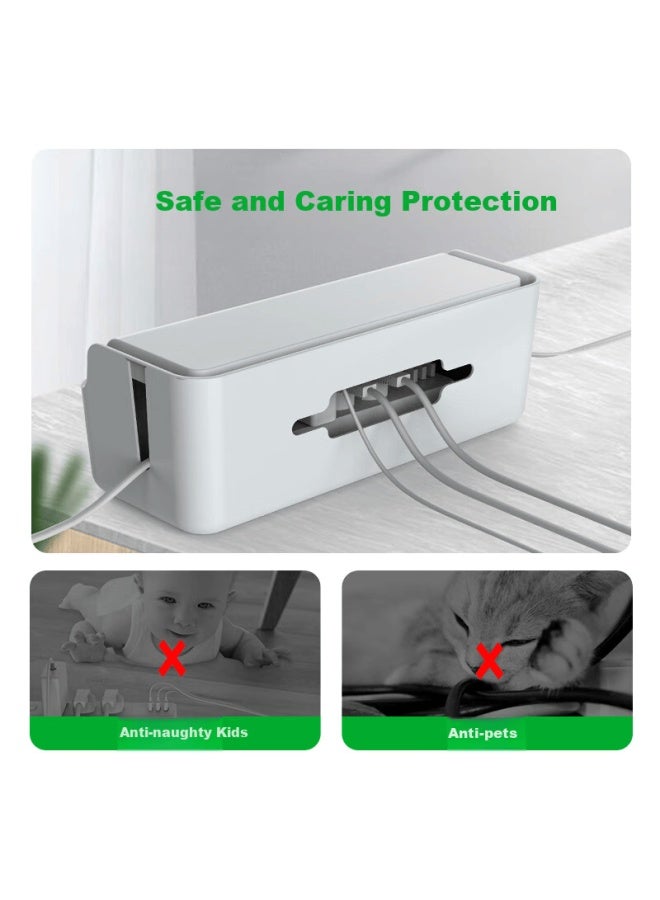 Orico Power Strip Storage Box, Socket Organizer, Multifunctional Cable Management Box, Multi-outlet Power Strip Cable Organizer, Flame-retardant Protective Box For Wiring Harnesses - Image 1