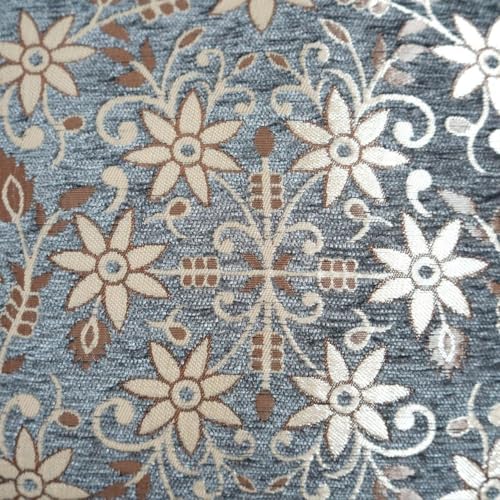 HOMECROWN Velvet Cushion Covers Set of 5 – 16x16 Inches, Embroidered Sofa Pillow Covers for Home, Living Room & Bedroom (Grey) - Image 4