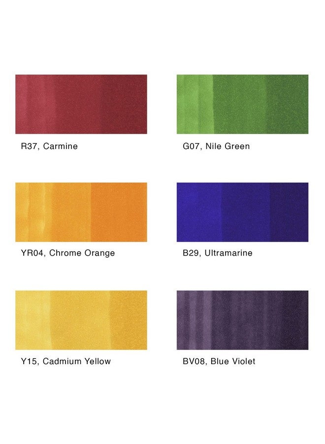 Copic Marker Ciao Markers, Primary, 6-Pack - Image 2