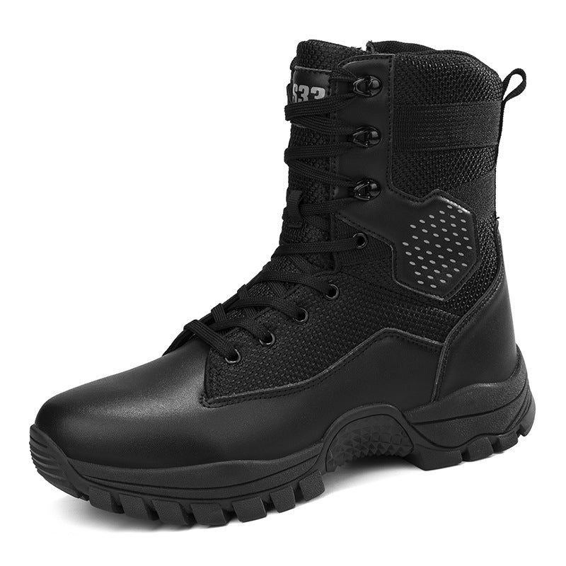 Factory Large Size Training Military Boots Combat Tactical Boots Wear-Resistant Combat Boots Hiking Desert Mountaineering Boots Men And Women Special Forces Ready Stock - Image 3
