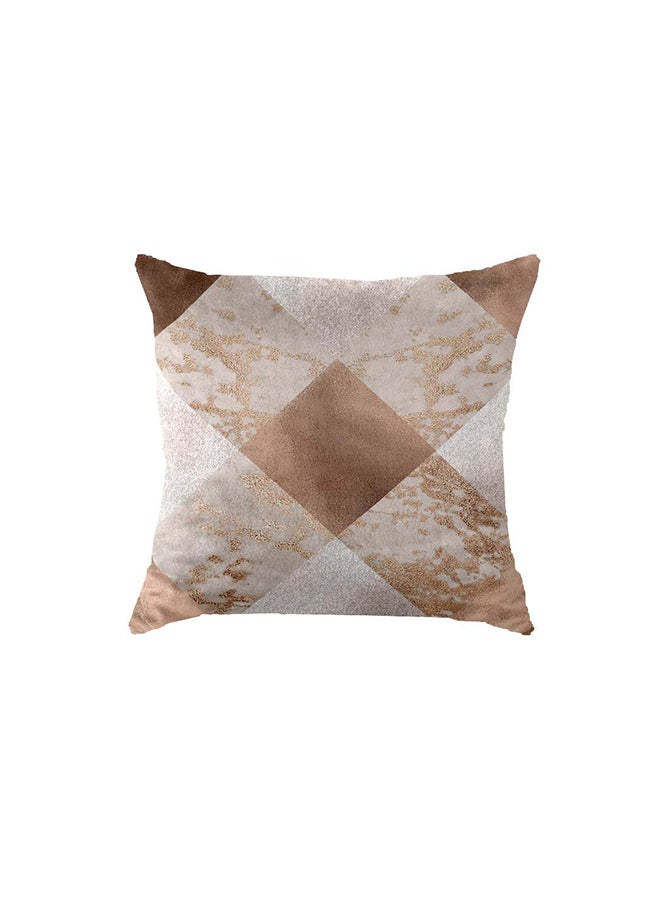 RIZARIES SuperSoft Copper Foil Diamond Throw Pillow 