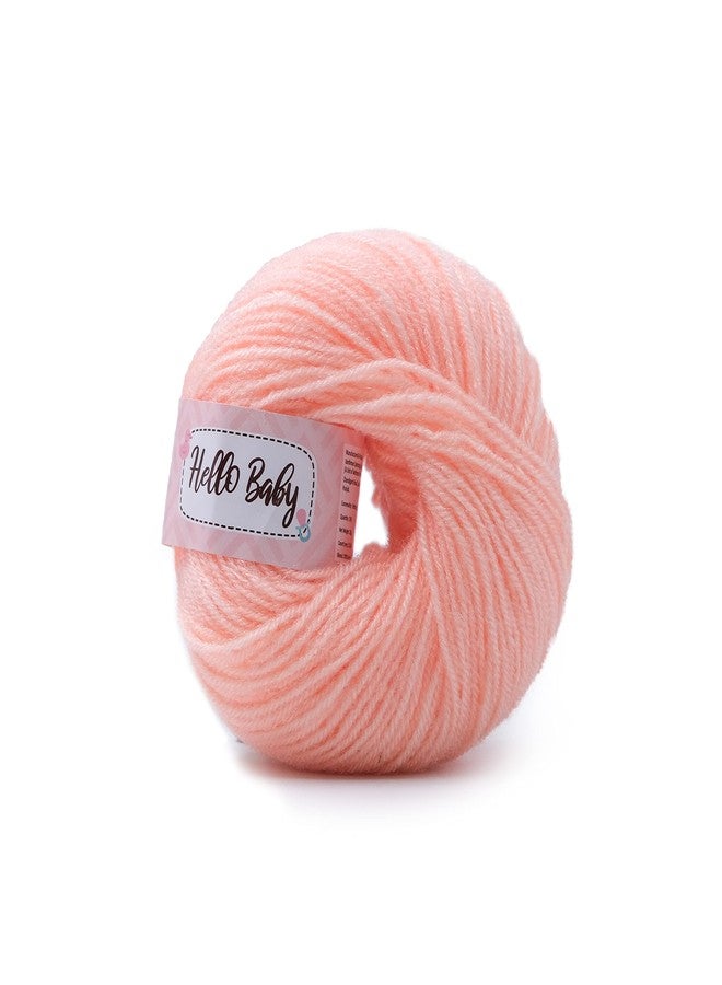 Vardhman Threads Vardhman Knitting Yarn Hello Baby Wool For Knitting, Kids Crochet Yarn Wool For Hand Knitting Art Craft, Knitting Wool Yarn For Sweater Scarves Hats And Dresses (Blossom)-25 Gm, Light Pink - Image 3