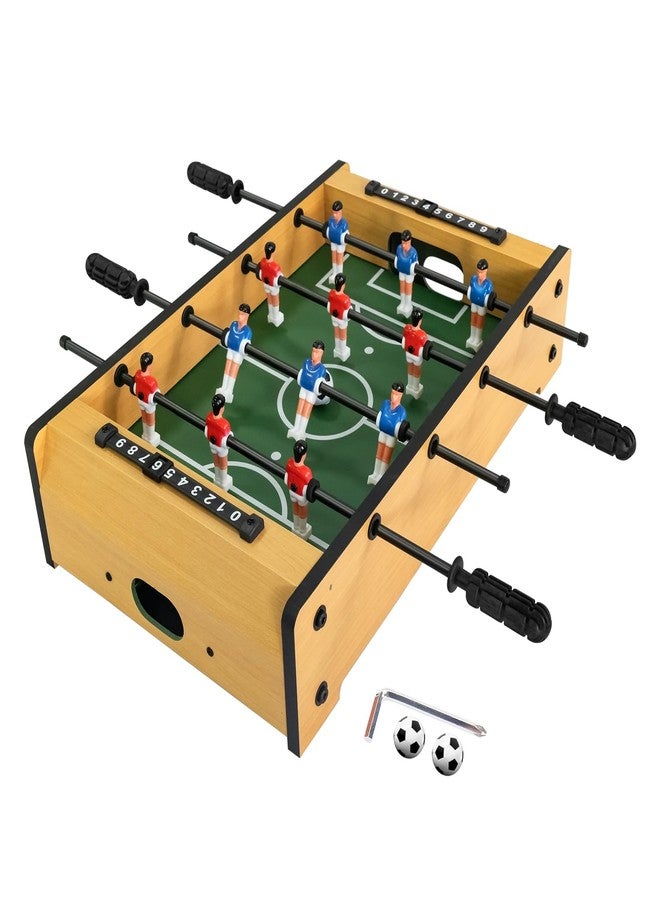 HLC 20 Inch Mini Tabletop Foosball Game Set, Table Football, Tabletop Football Games, Durable Soccer Kit for Adults, Children, Families and Playrooms, Easy to Store - Image 1