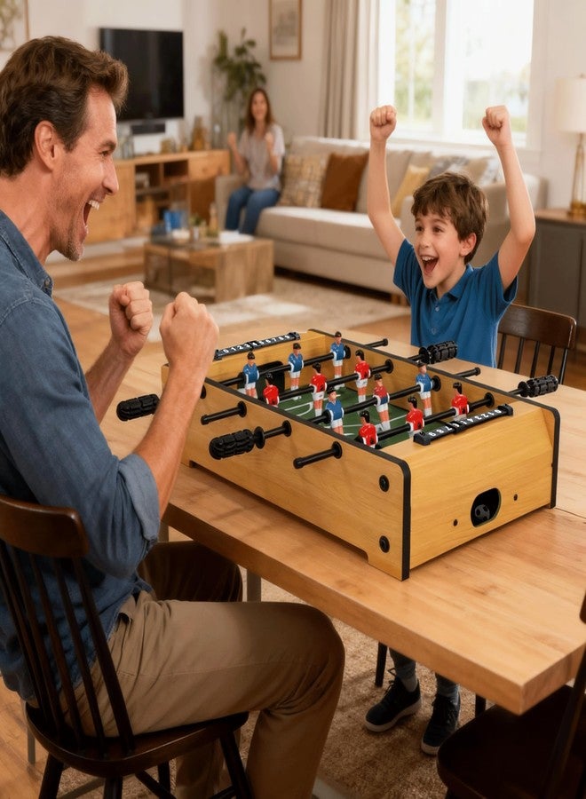 HLC 20 Inch Mini Tabletop Foosball Game Set, Table Football, Tabletop Football Games, Durable Soccer Kit for Adults, Children, Families and Playrooms, Easy to Store - Image 3