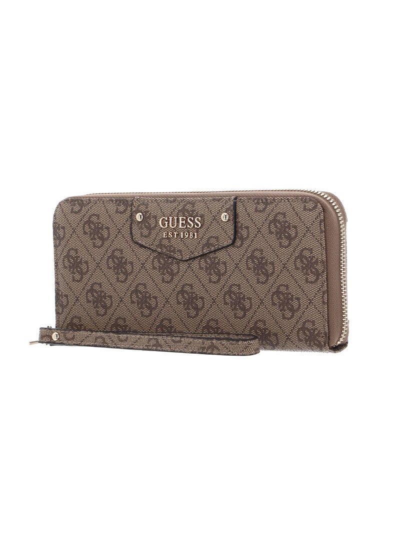 GUESS Womens Laurel Large Zip Around Wallet GU6041-KHKI - Image 2