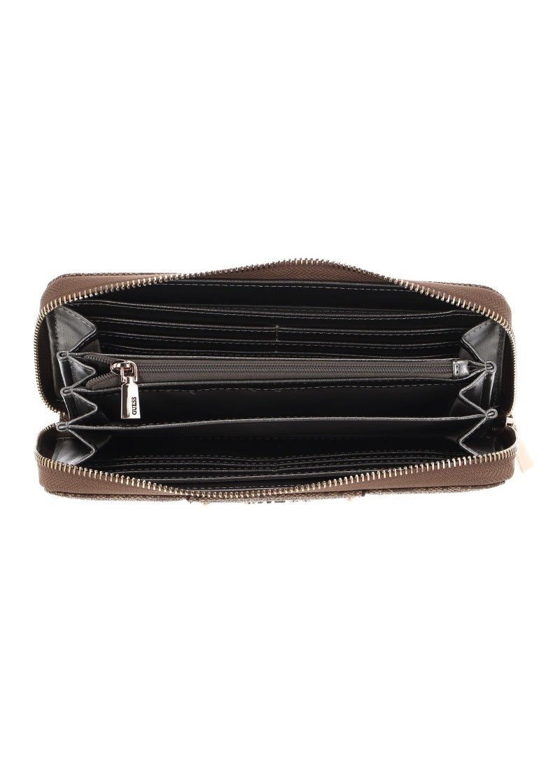 GUESS Womens Laurel Large Zip Around Wallet GU6041-KHKI - Image 3