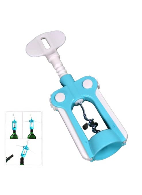 S Cart S Cart Plastic Red Wine Opener I Wing Type Corkscrew Bottle Openers I Corkscrews Wine Cork Remover Pack of 1  - Image 2