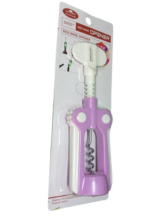S Cart S Cart Plastic Red Wine Opener I Wing Type Corkscrew Bottle Openers I Corkscrews Wine Cork Remover Pack of 1  - Image 5