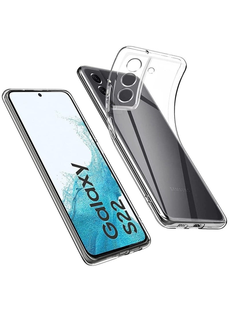 Samsung Galaxy S22 Clear Case Soft Flexible Silicone TPU Shockproof Transparent Rubber Back Cover Compatible for Samsung Galaxy S22 - Image 1
